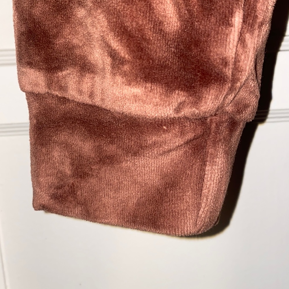 Fashion Nova Medium Brown Velour Romper Suit - Picture 13 of 14